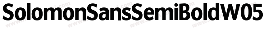 SolomonSansSemiBoldW05 Rg Regular字体转换
